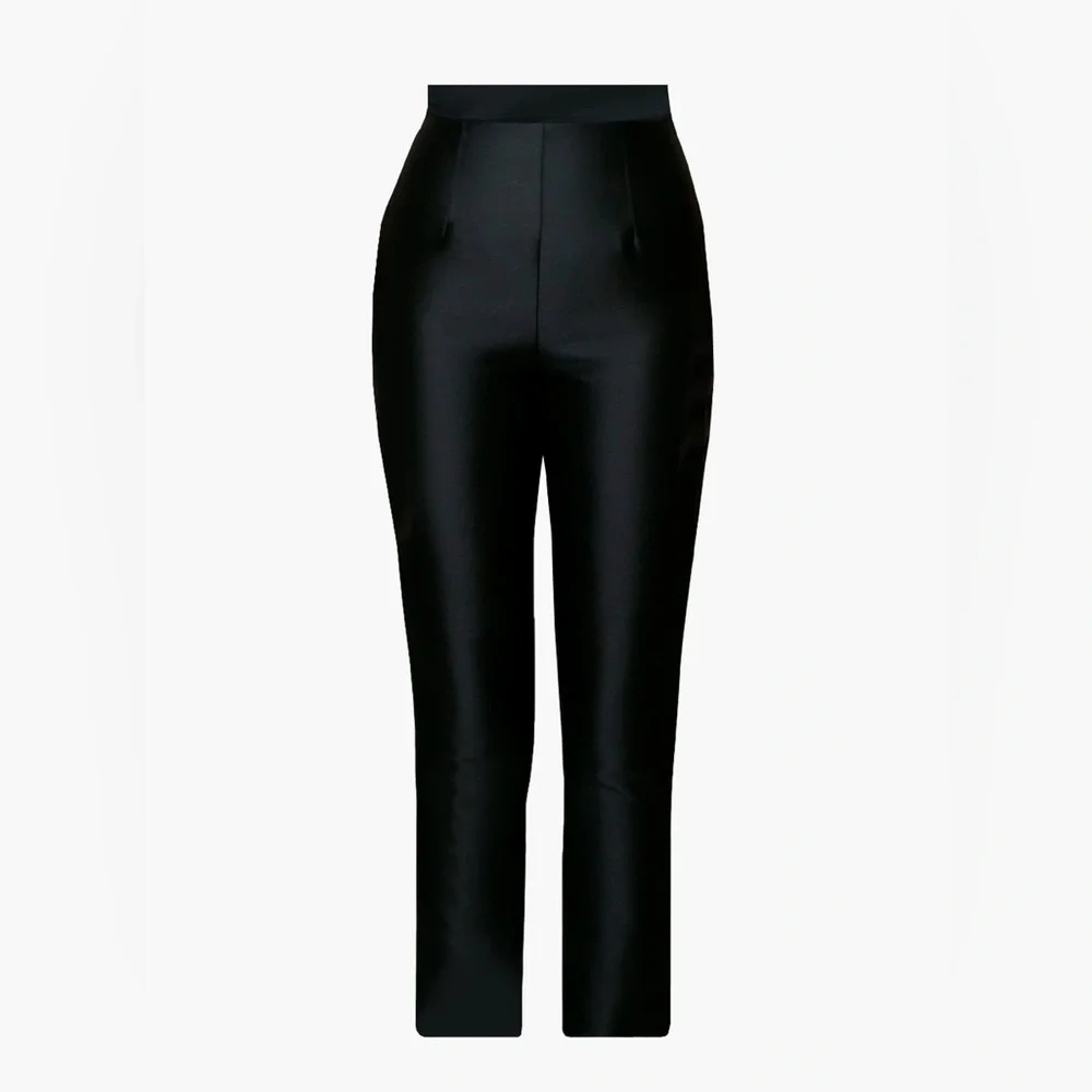 Alexia Maria Silk and Wool Cigarette Pants Size 6 - Picture 2 of 5